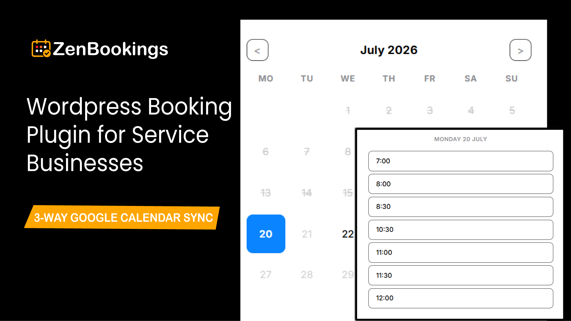 Zen Bookings – Booking & Scheduling Plugin